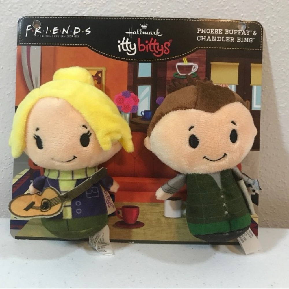 Hallmark Itty Bittys Friends Plush Set Phoebe Chandler - Yellow and Brown